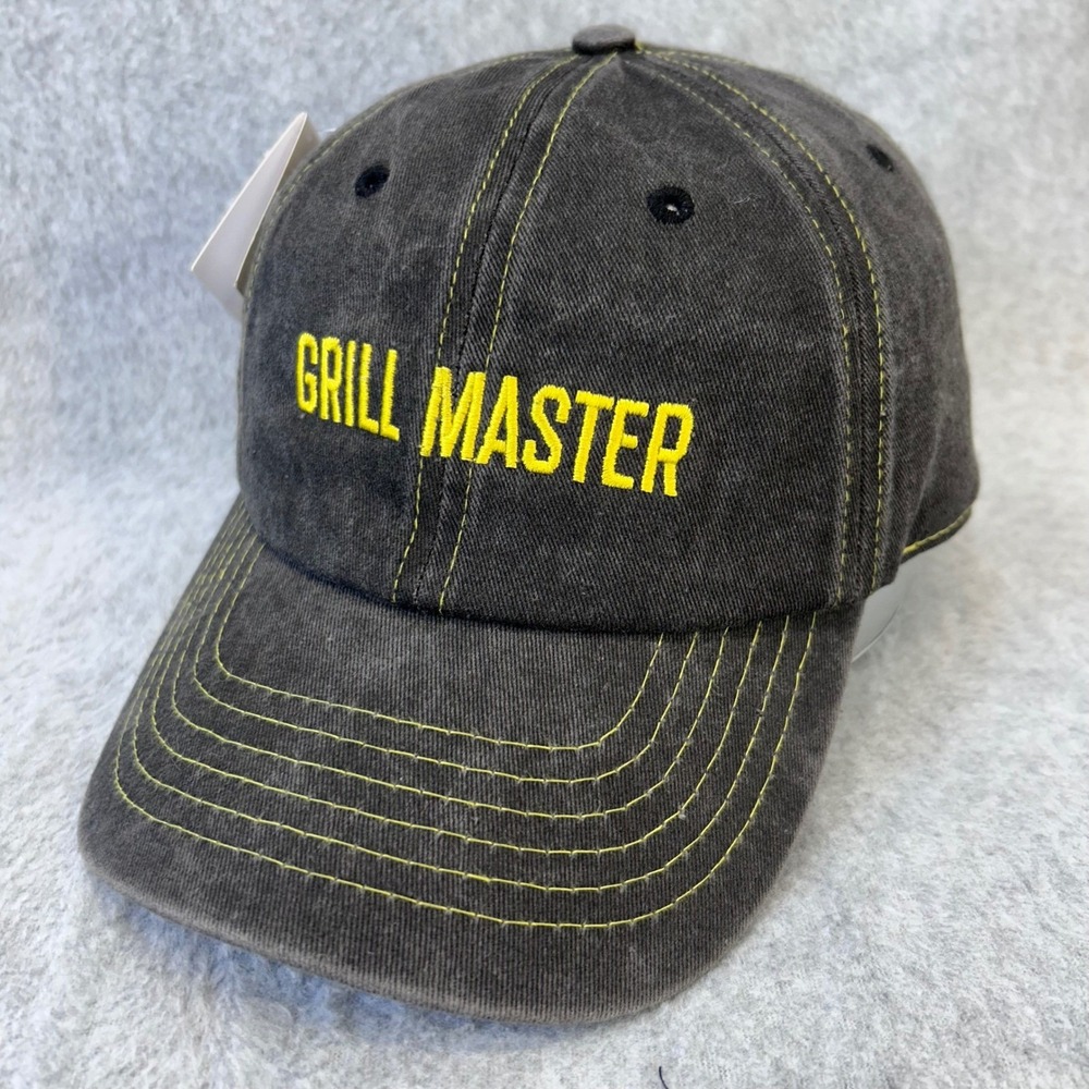Grill Master Mens Gray Primitives By Kathy Baseball Hat Distressed OSFM